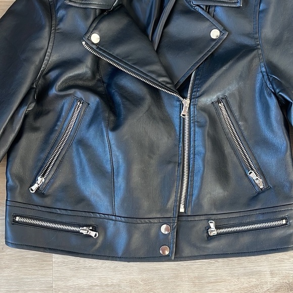 Vici Faux Leather Jacket Sz M - Picture 4 of 11